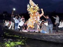 স্বামীর ঘরে ফিরলেন দেবী দুর্গা