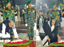 একুশের প্রথম প্রহরে ভাষা শহীদদের প্রতি বিনম্র শ্রদ্ধা